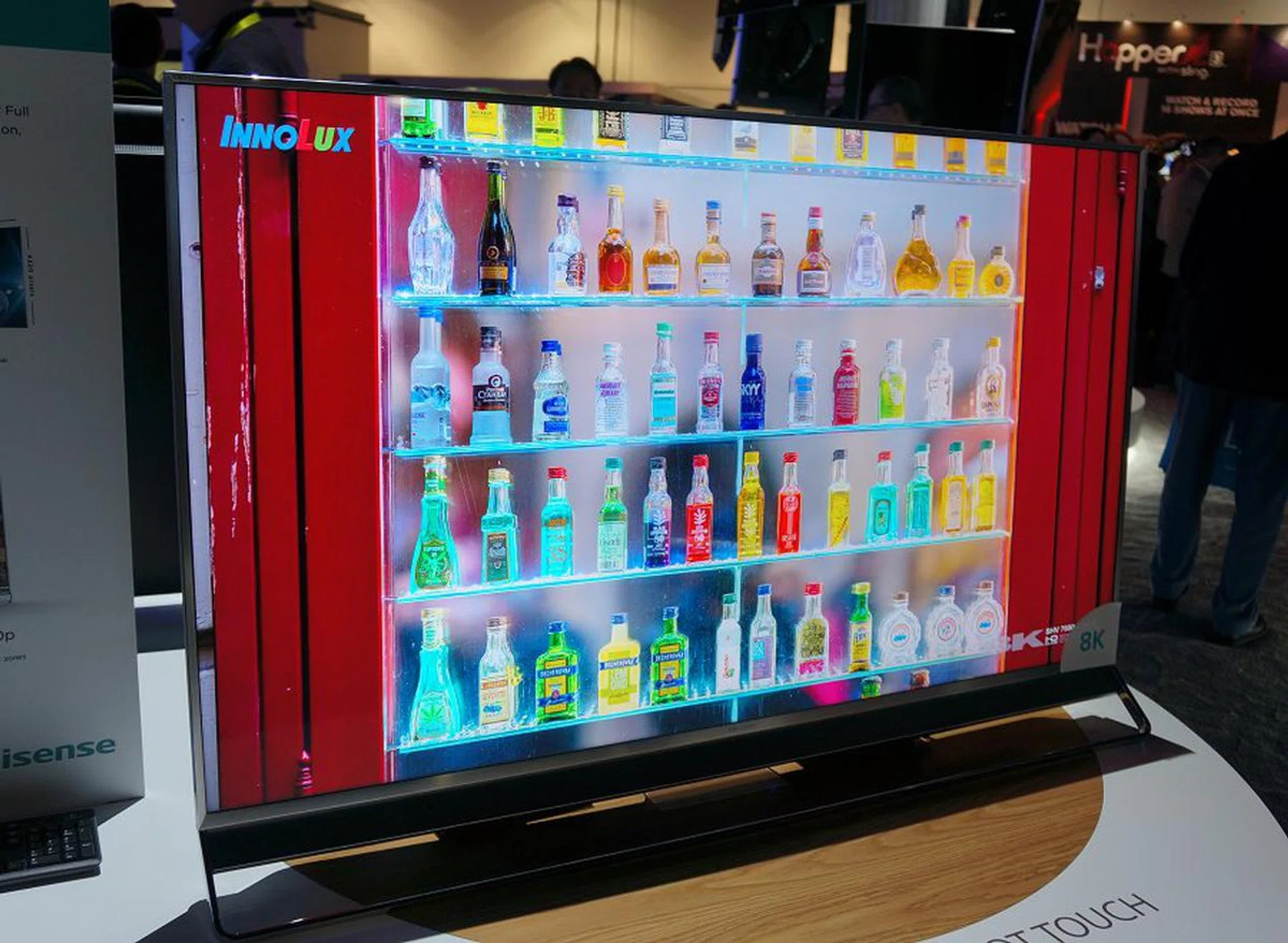 HiSense and its 65-inch ULED based 8K TV showcase.