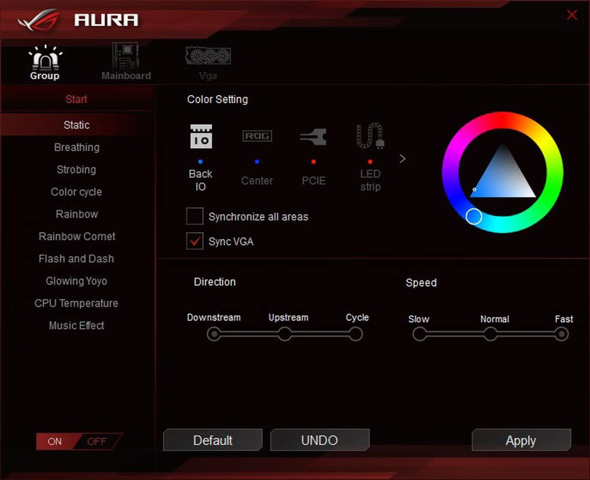 ASUS Aura software