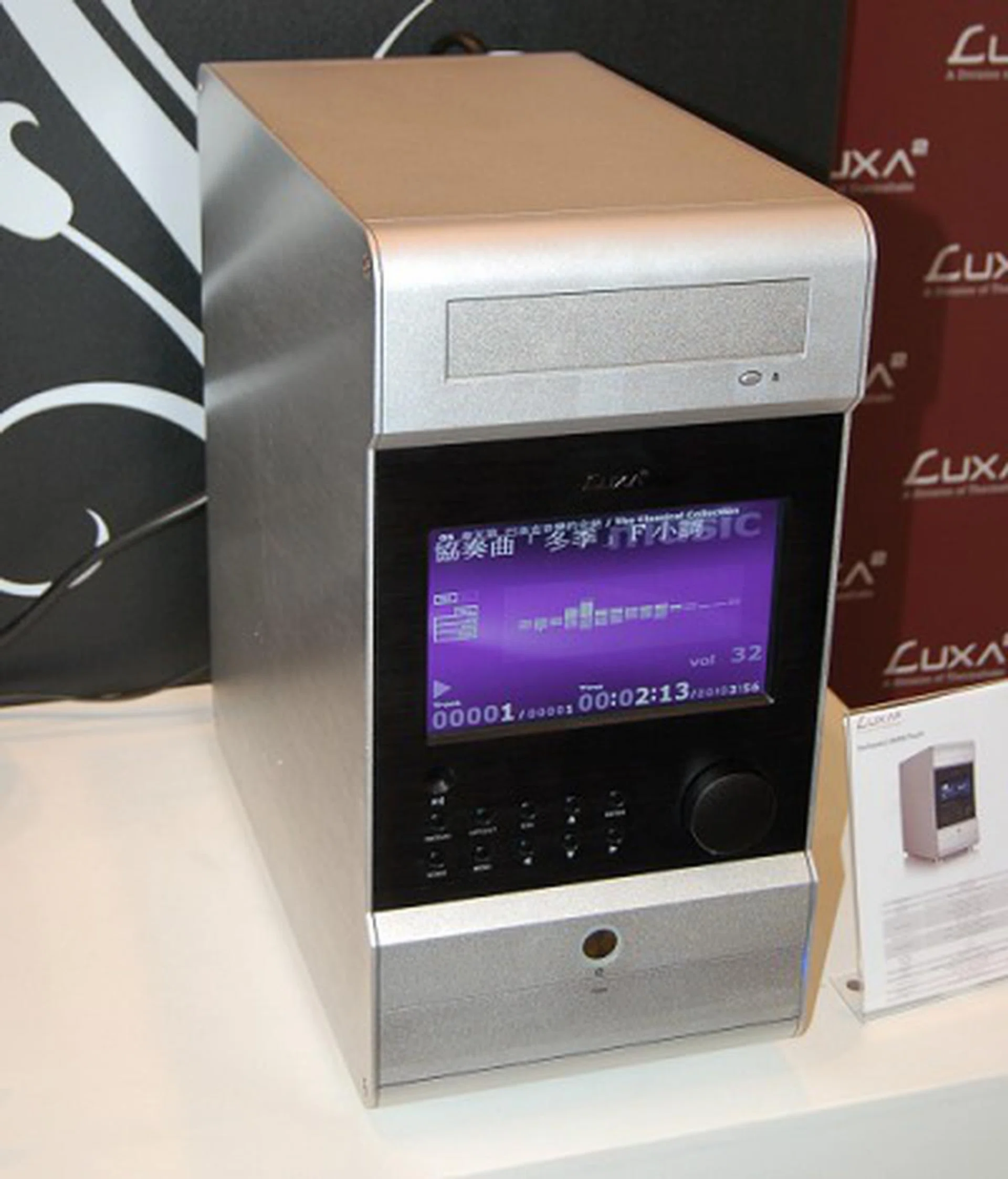  For a mini-tower version of a HTPC chassis, here's the LM400 Touch. It can take in a microATX motherboard or a mini-ITX board.  