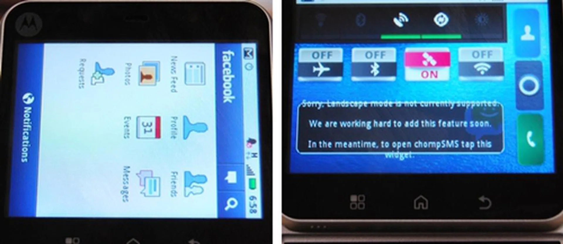 A couple of irregularities that we spotted while using the device for the review.