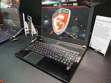 The GS60 Ghost Pro, now with Intel Haswell and NVIDIA GeForce GTX 870M for extreme performance in an ultra lightweight, slim, sexy body. It also comes with a "3K" WQHD display. The 4K display seen here is just a technology demo.