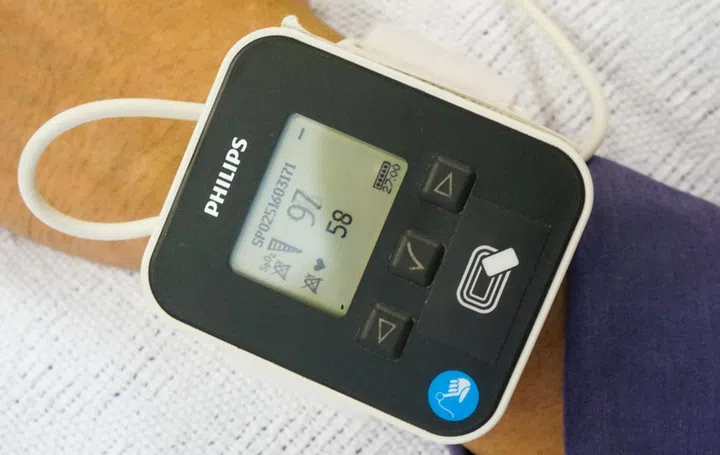 Wearables like this will give the nurses 24/7 feedback on your vital sign.