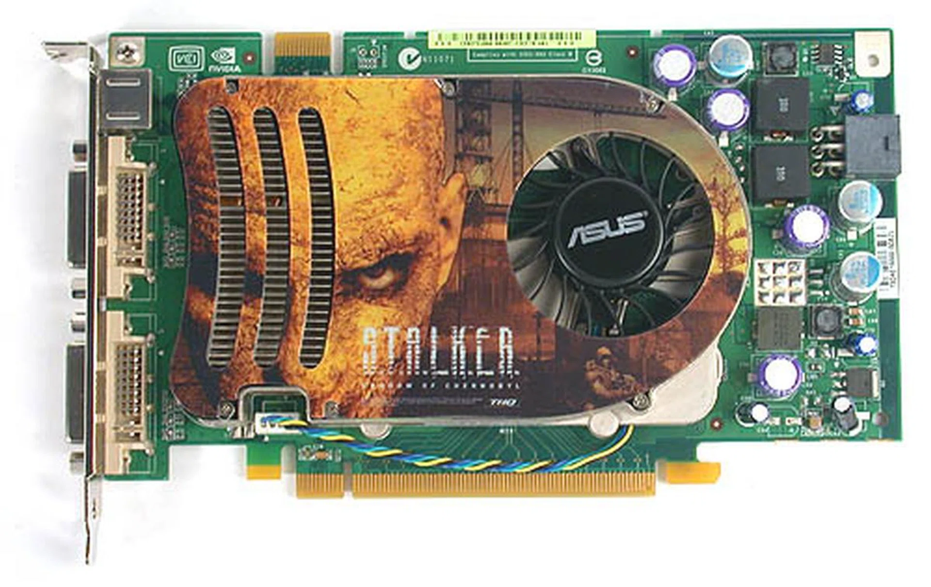 It may be overclocked but ASUS has deemed the reference cooler adequate.