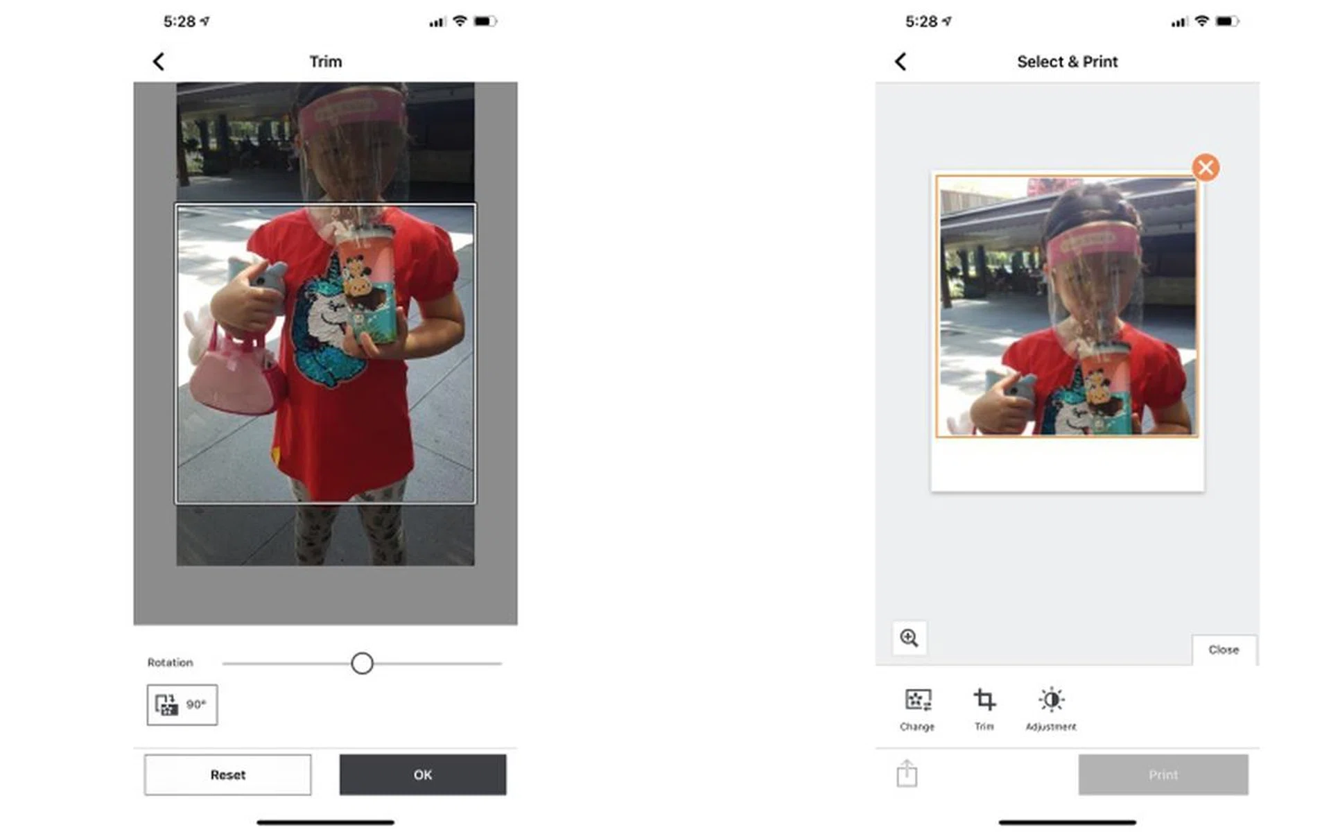 The square prints mean that some images will need to be cut 