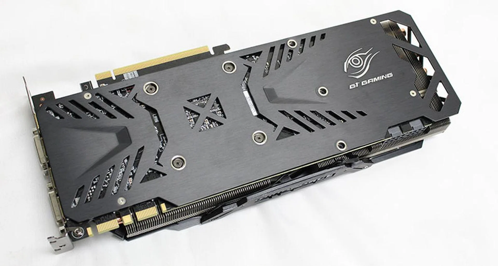 The backplate features stylized cutouts and the G1 Gaming logo emblazoned on the side.