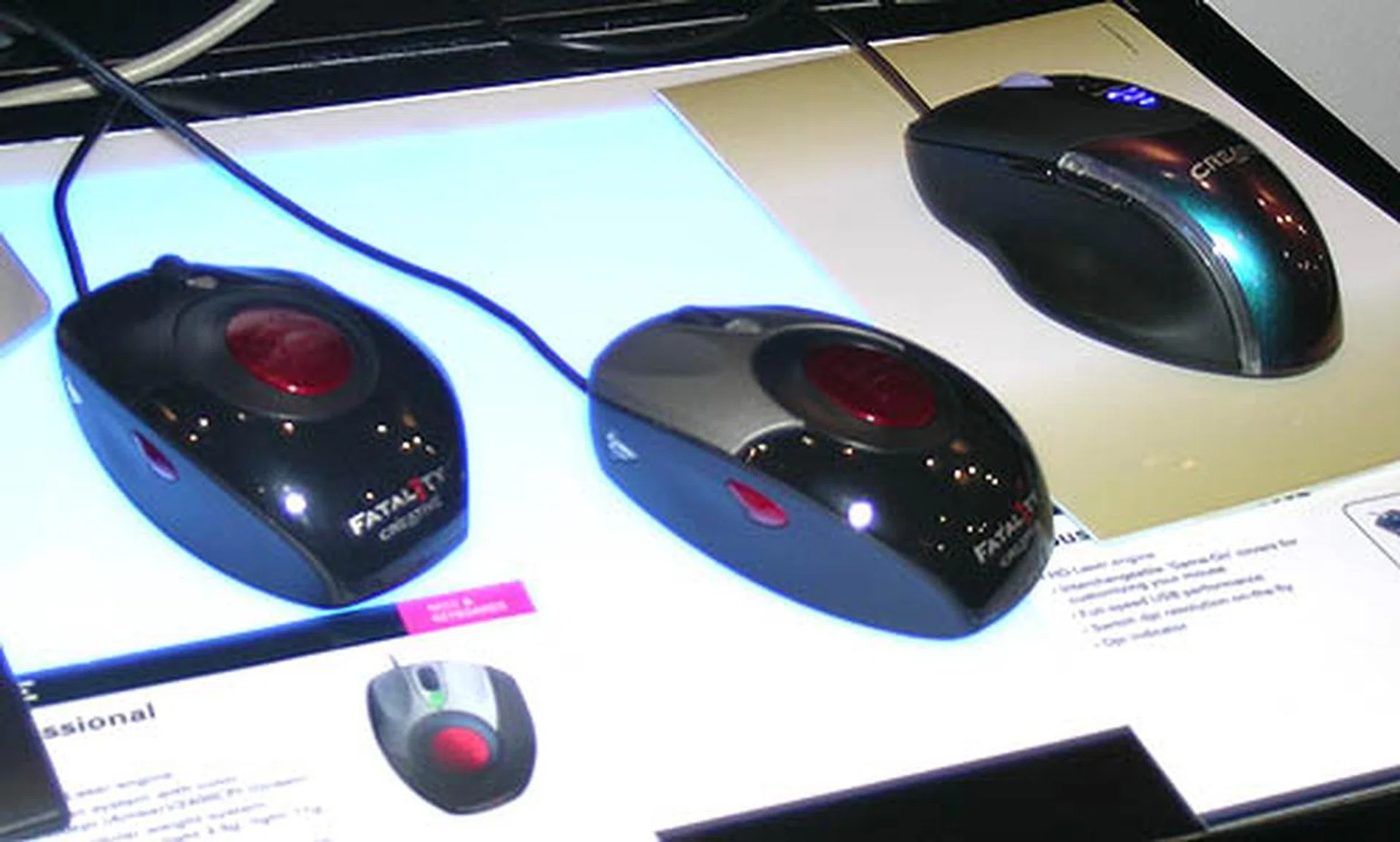 Professional gamer Jonathan 'Fatality' Wendel lends his name to this Creative range of gaming mice. Prices range from $47 – 63 and you can expect high DPI and an interchangeable module weight system on all of them. 