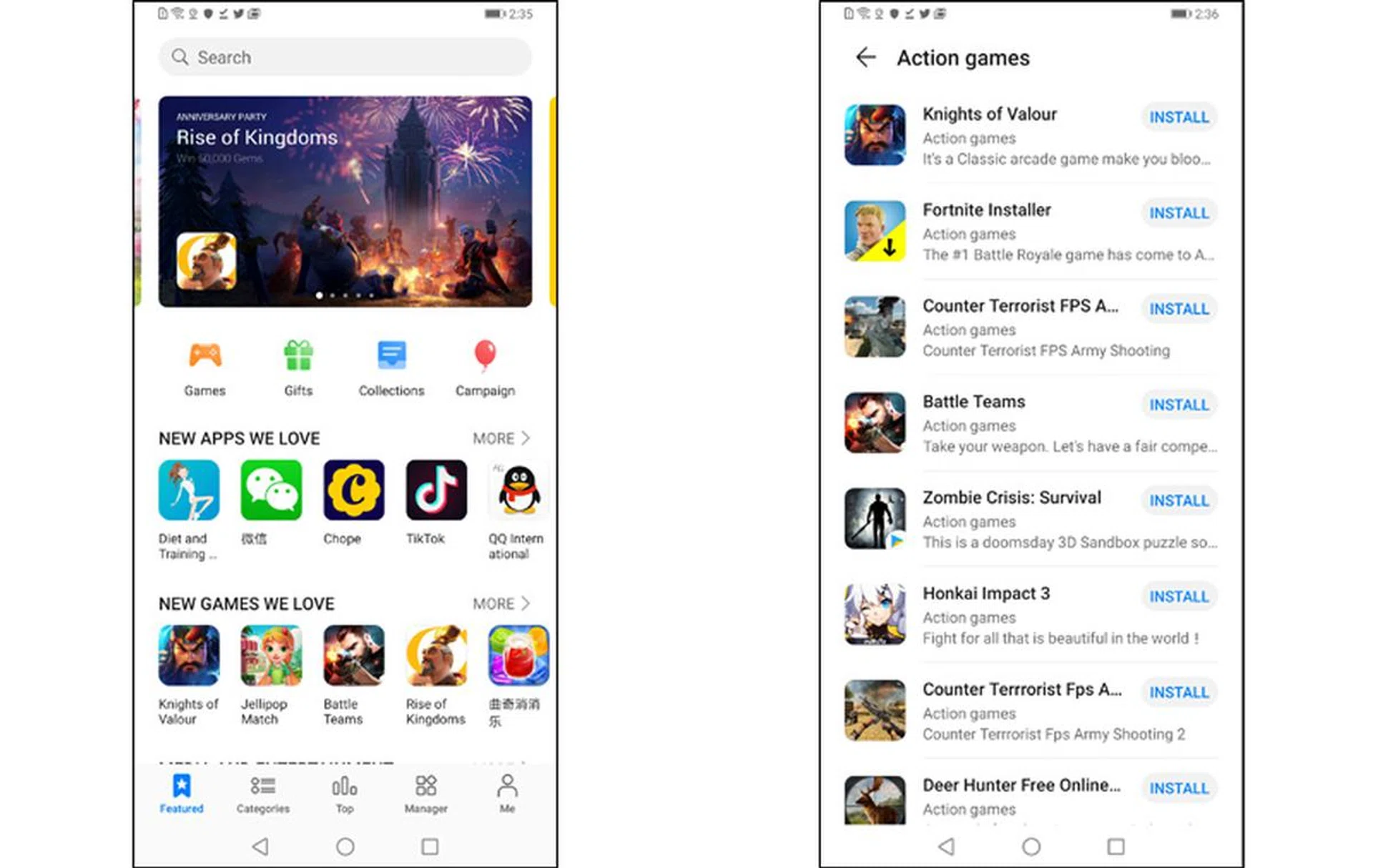 The Huawei AppGallery really has a large number of apps to download.