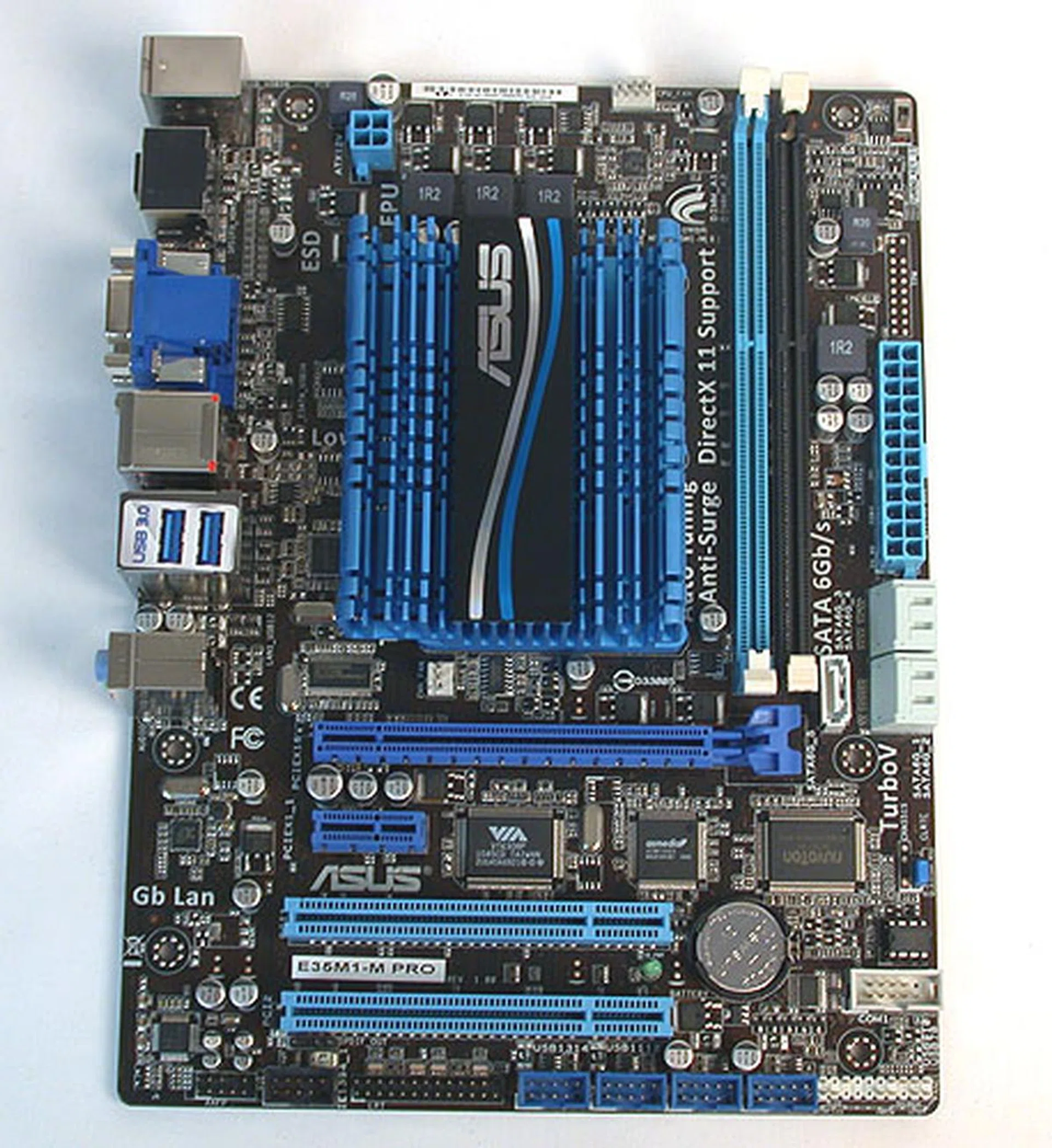 It's larger than many other Brazos motherboards despite being a micro-ATX form factor.