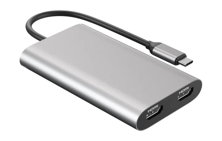 The Hyper Dual 4K HDMI Adapter for M1 MacBook (Image source: Hyper)