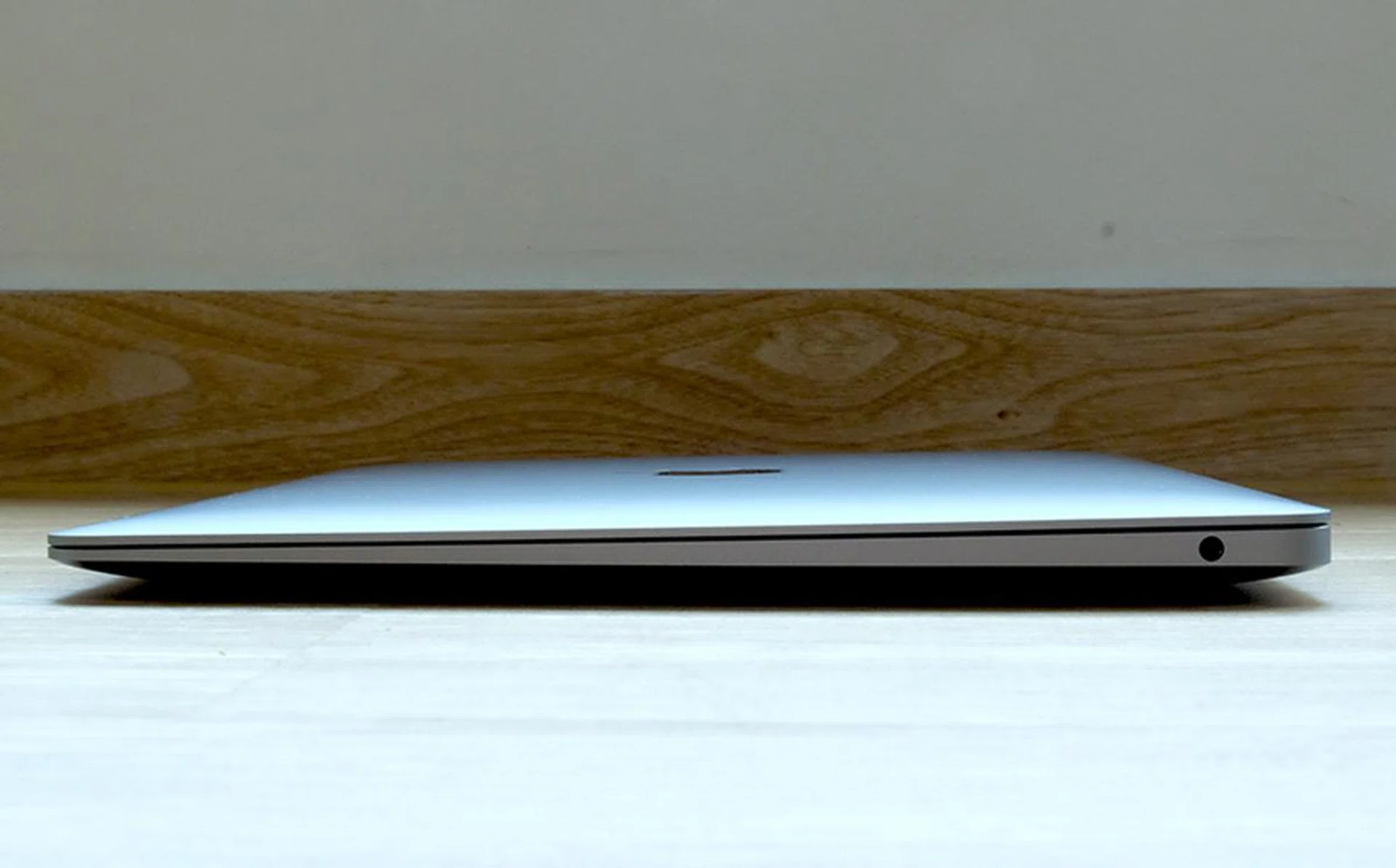 The latest MacBook Air retains its iconic wedge-shape profile.