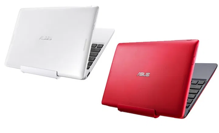 ASUS has released the Transformer Book T100 in white and red. According to the image, the white unit will come with a matching white dock, while the red unit will have a red and gray dock.