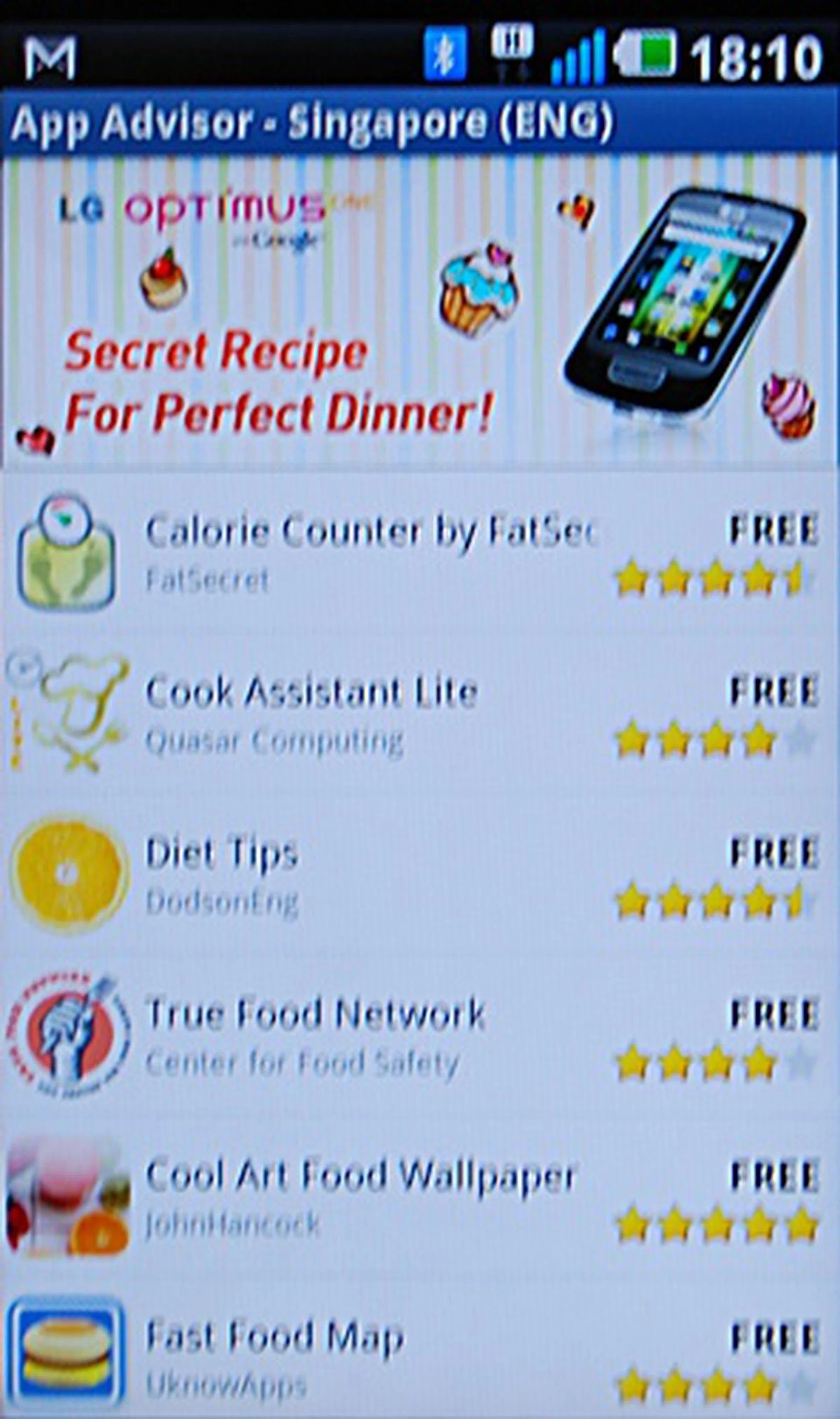  We first saw the LG App Advisor on the Optimus One, and naturally, it makes a reappearance on the LG Optimus 2X. This app gives you an overview of what's hot in the vast Android Marketplace.