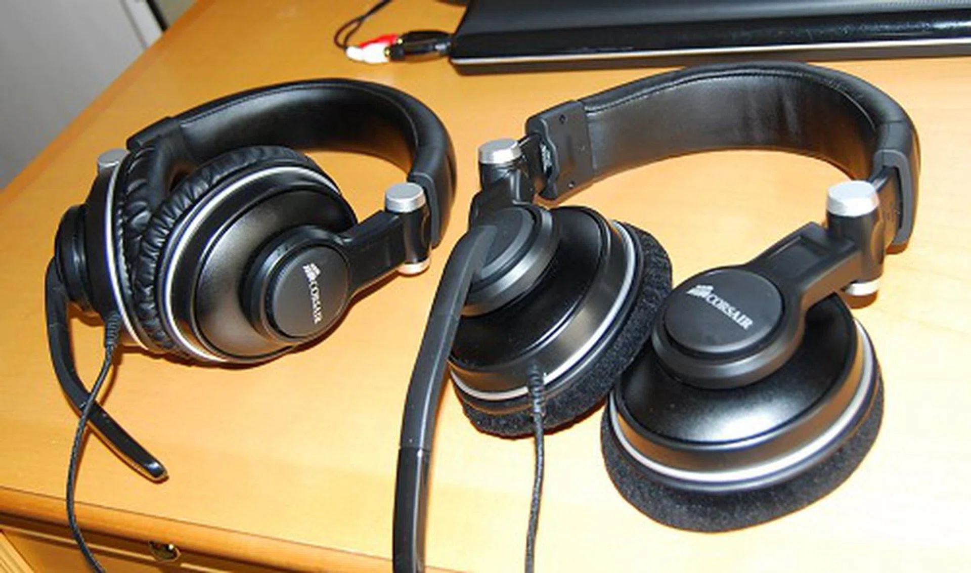 Last but not least, gaming audio headsets like the HS1A and HS1. Both feature 50mm drivers and oversized earcups, but the HS1 operates via USB. The HS1A works with any analog audio output though.