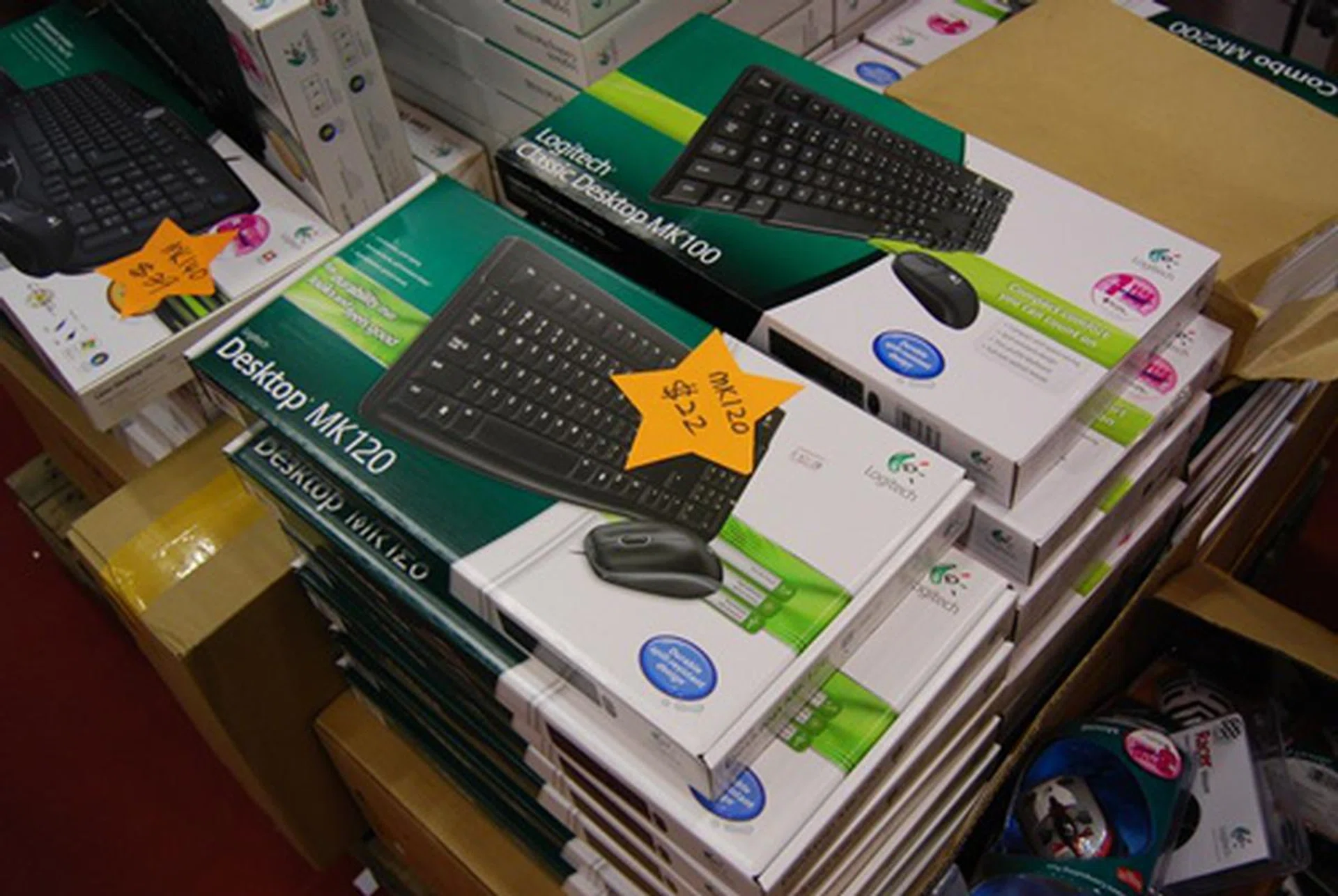 The thin Logitech MK120 desktop set is a steal at $22.