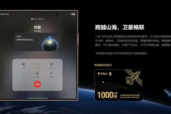 Samsung W26 satellite connectivity