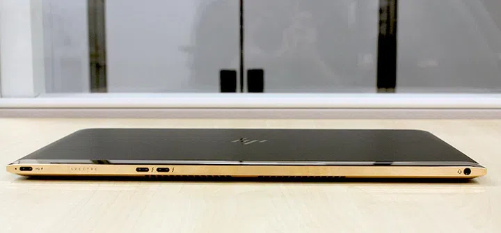 Like the new MacBook Pro notebooks, the HP Spectre only has USB Type C ports and a 3.5mm audio jack.