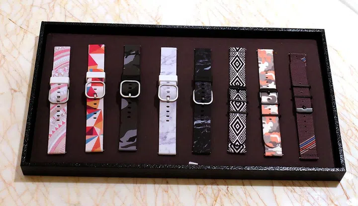 A selection of Samsung's new Gear S2 straps.