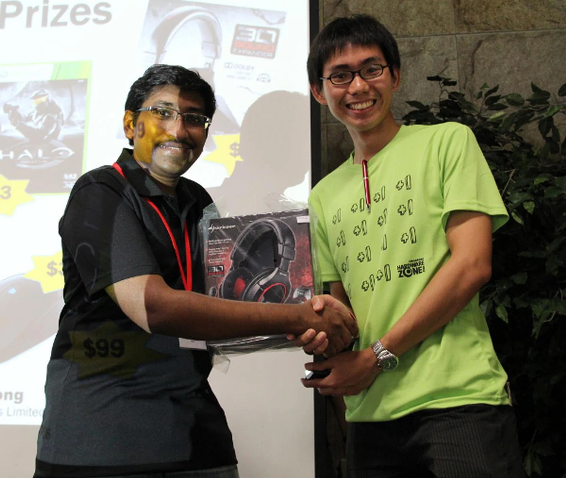 Those weren't the only headsets given out though, with Corbell Technology sponsoring another four sets of the Sharkoon Xtatic Digital 5.1 Channel Gaming Headset.