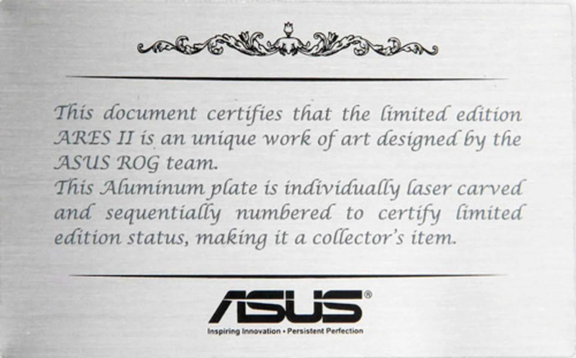 Display the ARES II as a work of art in your house! Its value may one day appreciate!