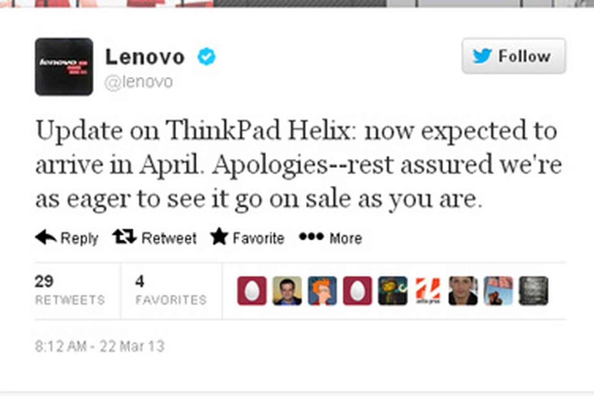 Image Source: Lenovo's Twitter account
