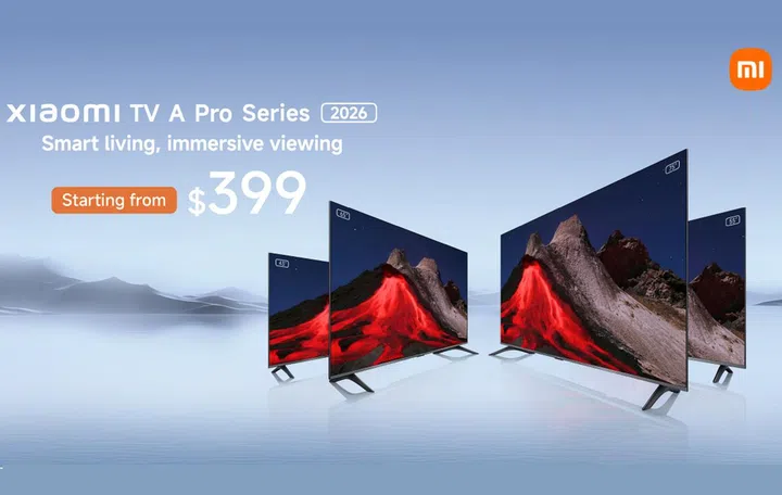 Xiaomi TV A Pro 2026 series is here in Singapore, when it's still 2025. Image: Xiaomi Singapore.