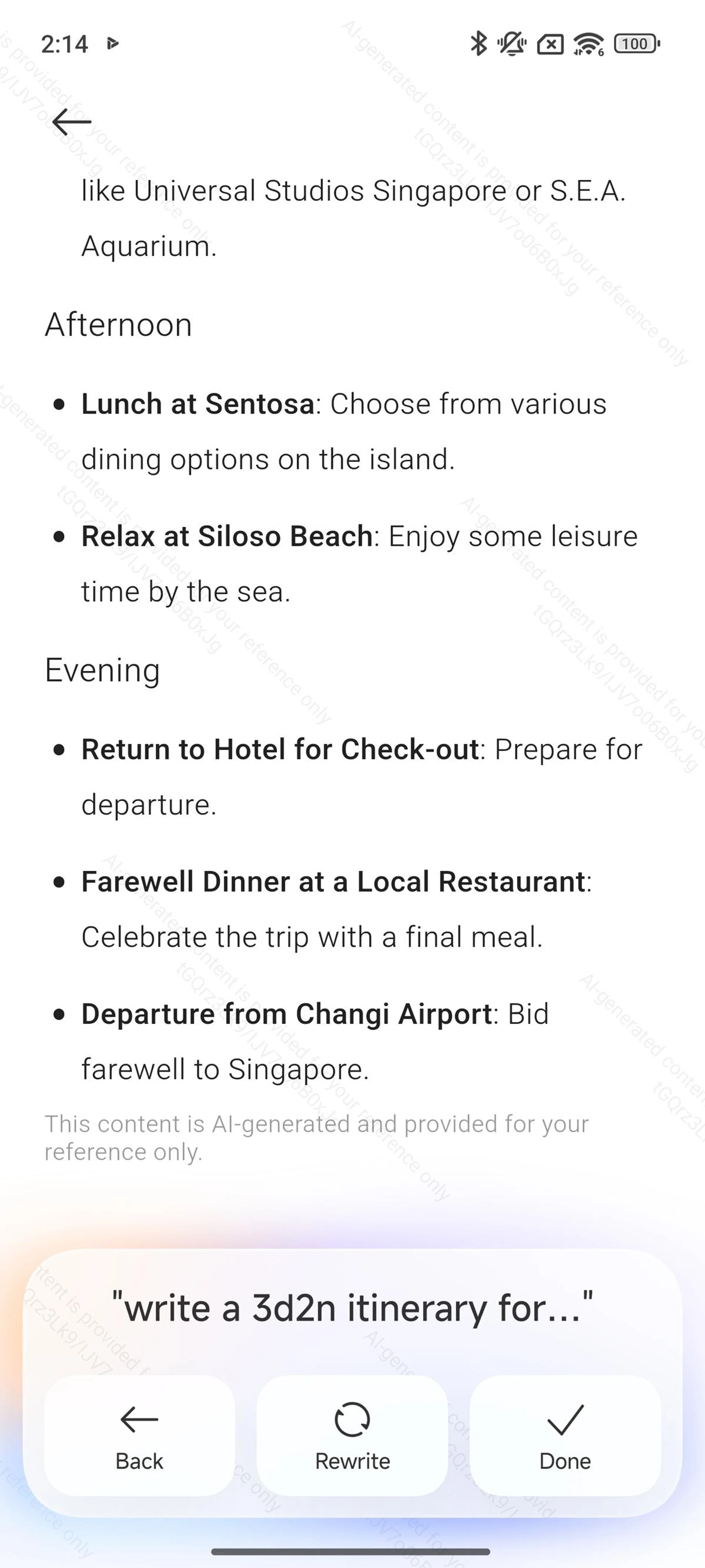 Throwing a simple challenge at AI Writing in the Xiaomi 15 Ultra. Screenshot: HWZ.