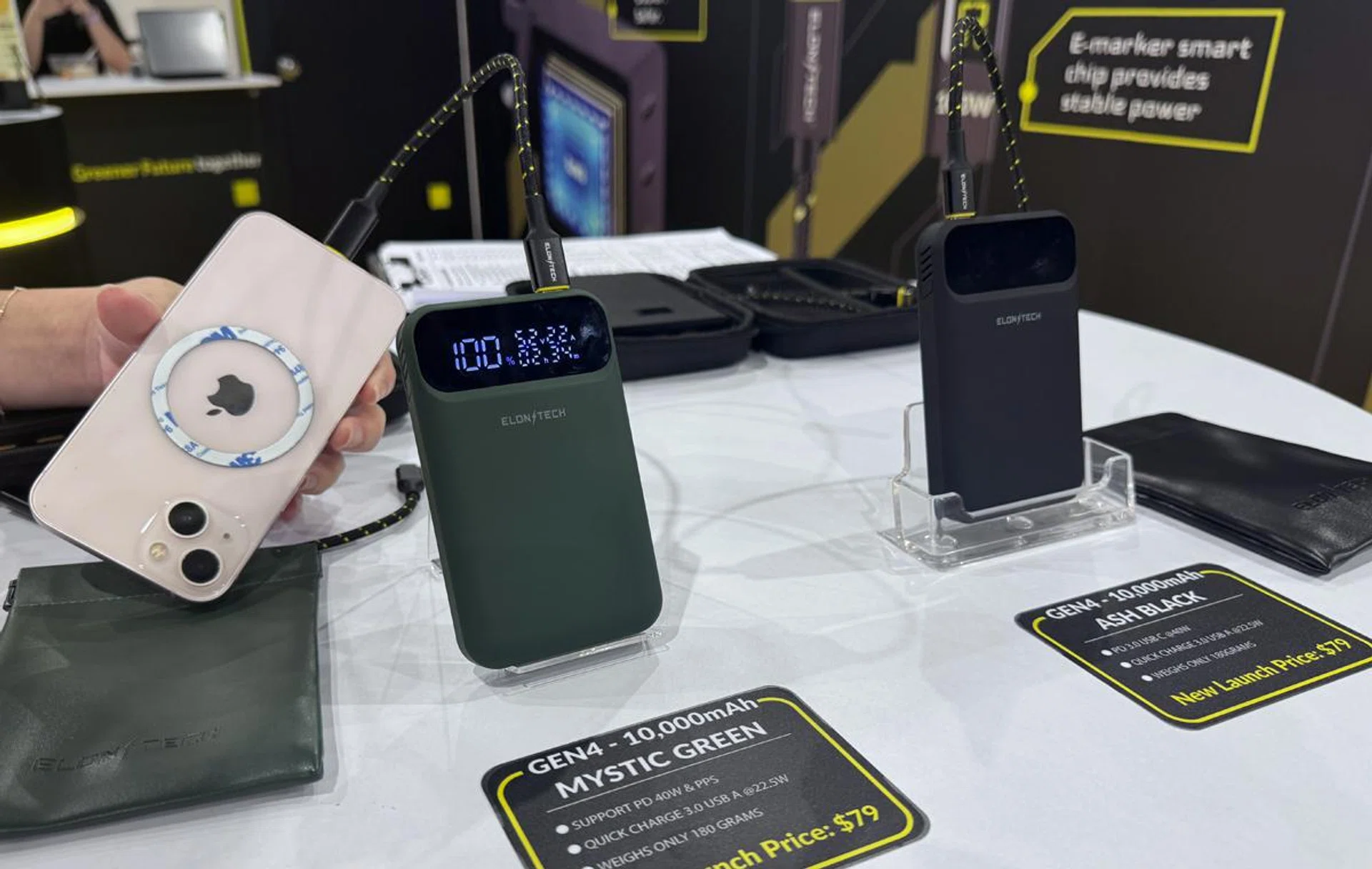Elonxtech 10,000mAh Gen4 powerbank. Photo: HWZ.