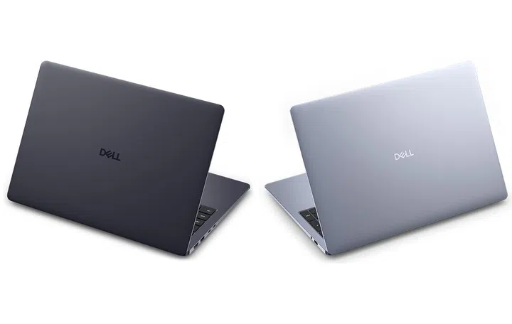 The Dell 14S in Celestial Blue (left) and 16S in Frost Blue (right).
