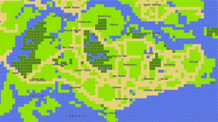 Google Maps is now available in 8-bit. Happy April's Fool, everybody! (Image source: Google)