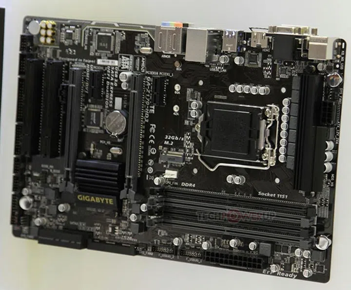 Gigabyte GA-Z170-HD3. (Image Source: TechPowerUp)