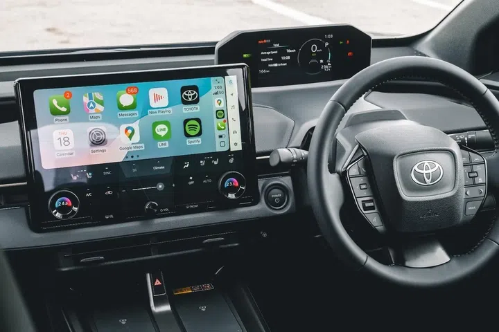 The Toyota bZ4X dash