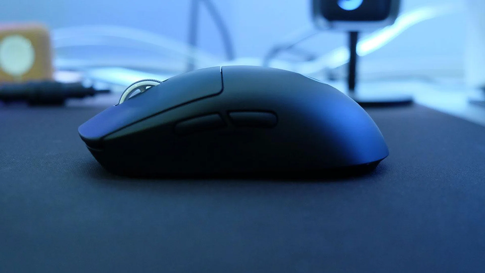 The hump of the mouse is weighted toward the middle.