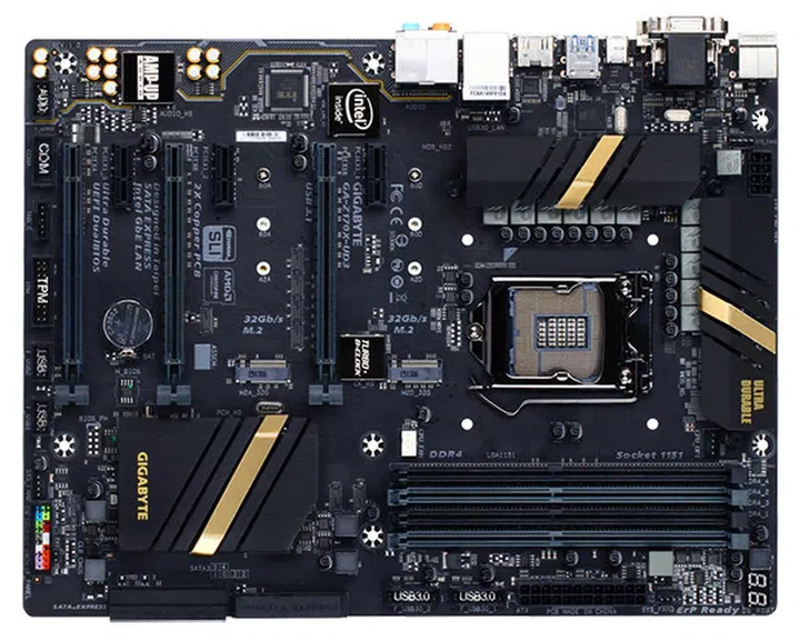 Gigabyte Z170X-UD3. (Image Source: Gigabyte)