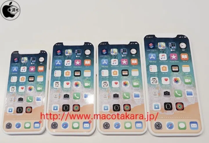Purported dummy units of the Apple iPhone 12 models. <br>Image source: Macotakara.