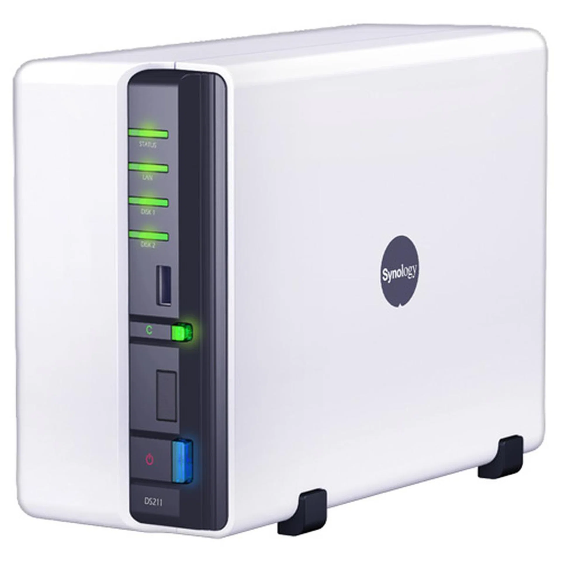 The Synology DIskStation DS211  is our best 2-bay NAS device.
