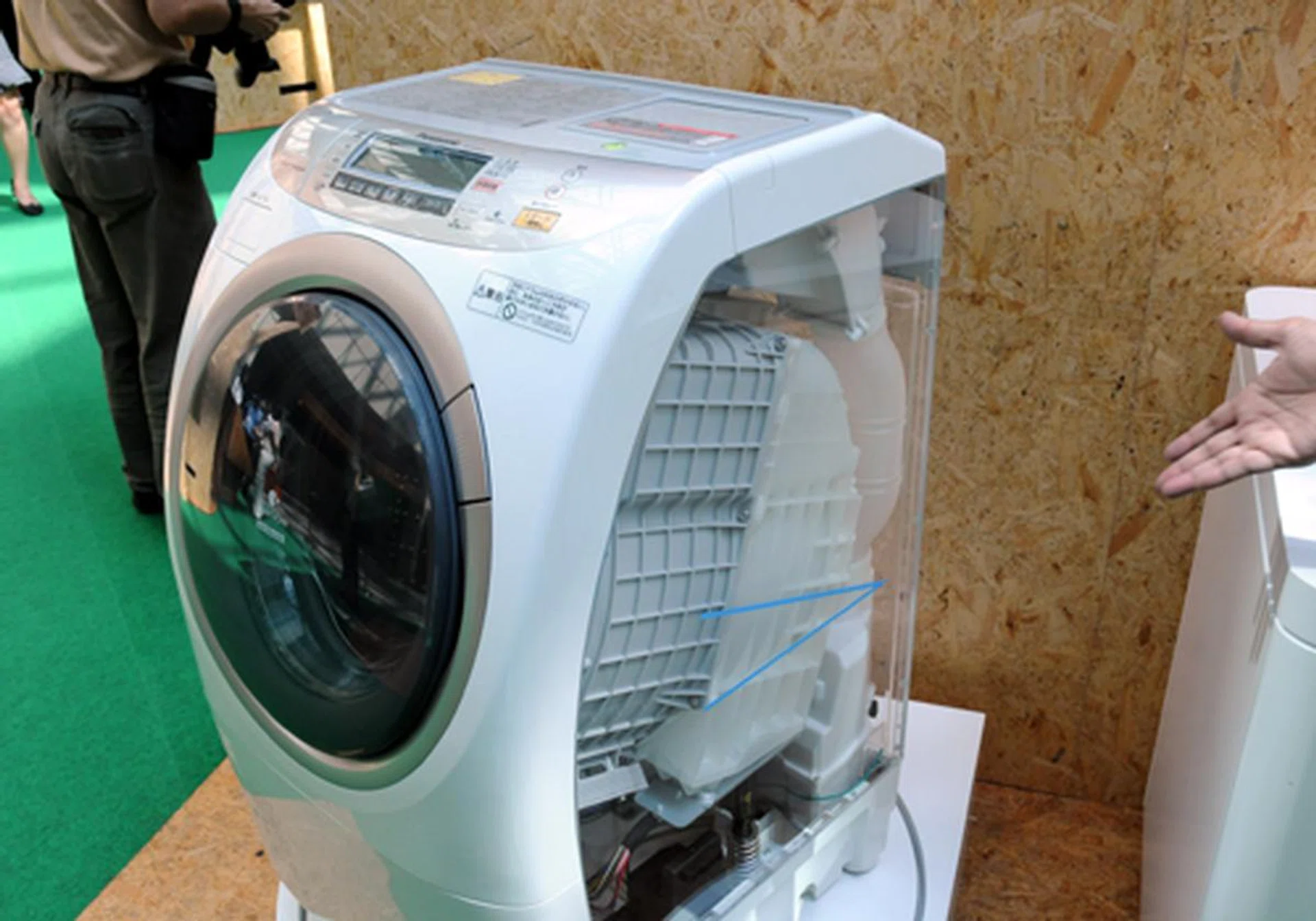 Panasonic's latest range of washing machines has its drums tilted at 45 degrees which is great for water reduction and long term savings in terms of utility bills.