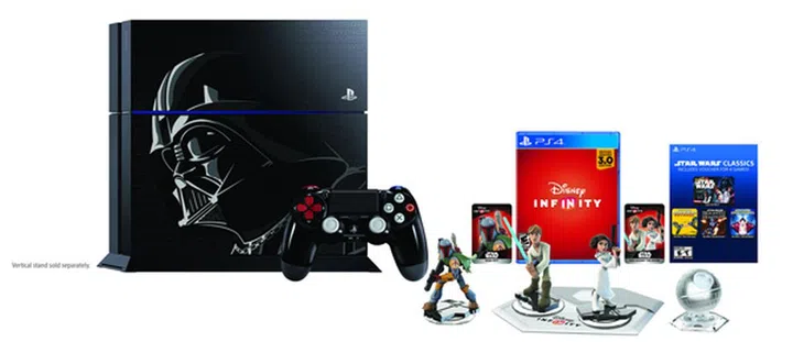 The version of Disney Infinity 3.0 that's bundled with the limited edition PS4 doesn't include the Twilight of the Republic pack, which are a set of levels set during the Prequel Trilogy.