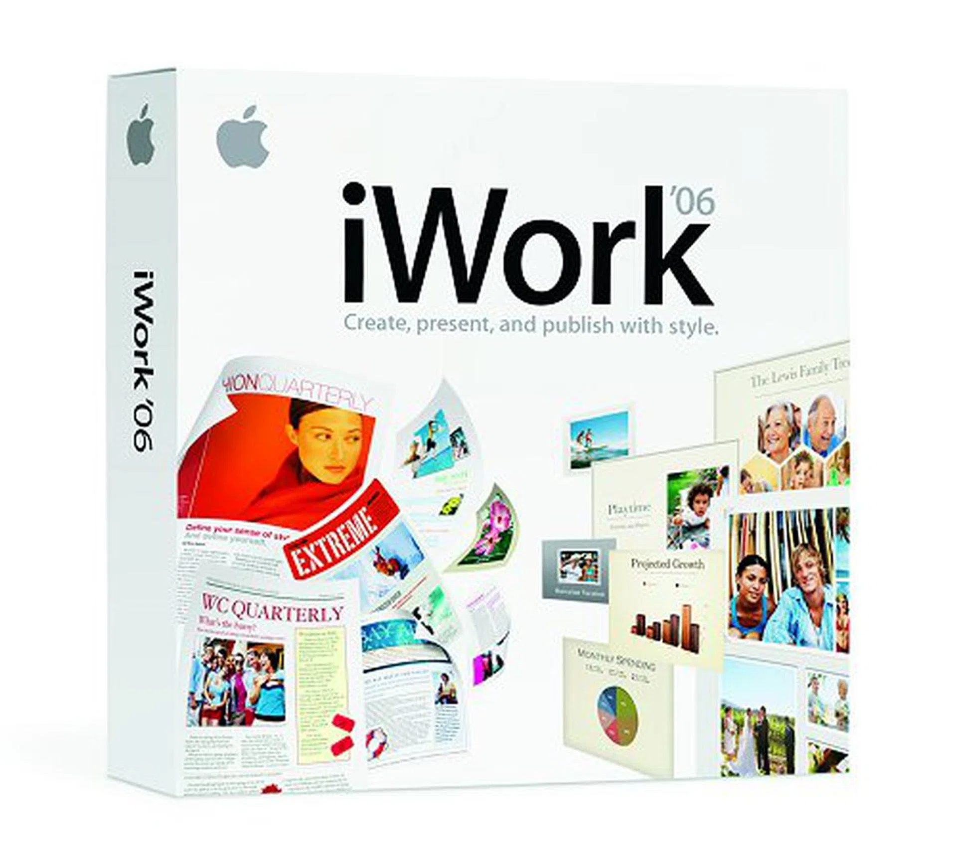 The all new iWork '06 productivity suite.
