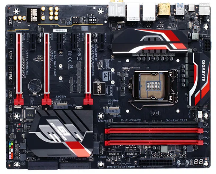 Gigabyte Z170X Gaming 5. (Image Source: Gigabyte)
