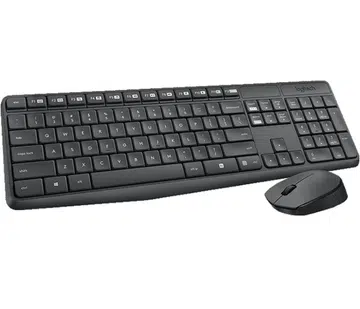 Logitech MK235 wireless keyboard and mouse combo - for office use, or for extreme Facebook commenting and liking of posts.