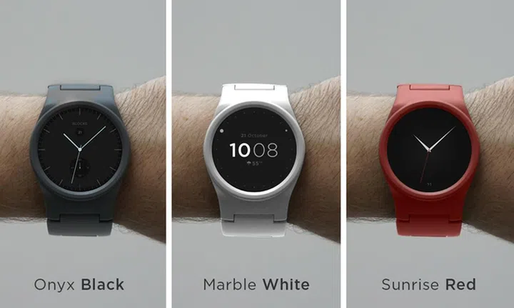 The three colors available from the Kickstarter campaign.