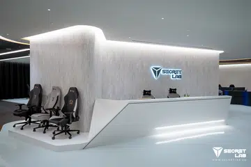 Secretlab’s new office reception area.