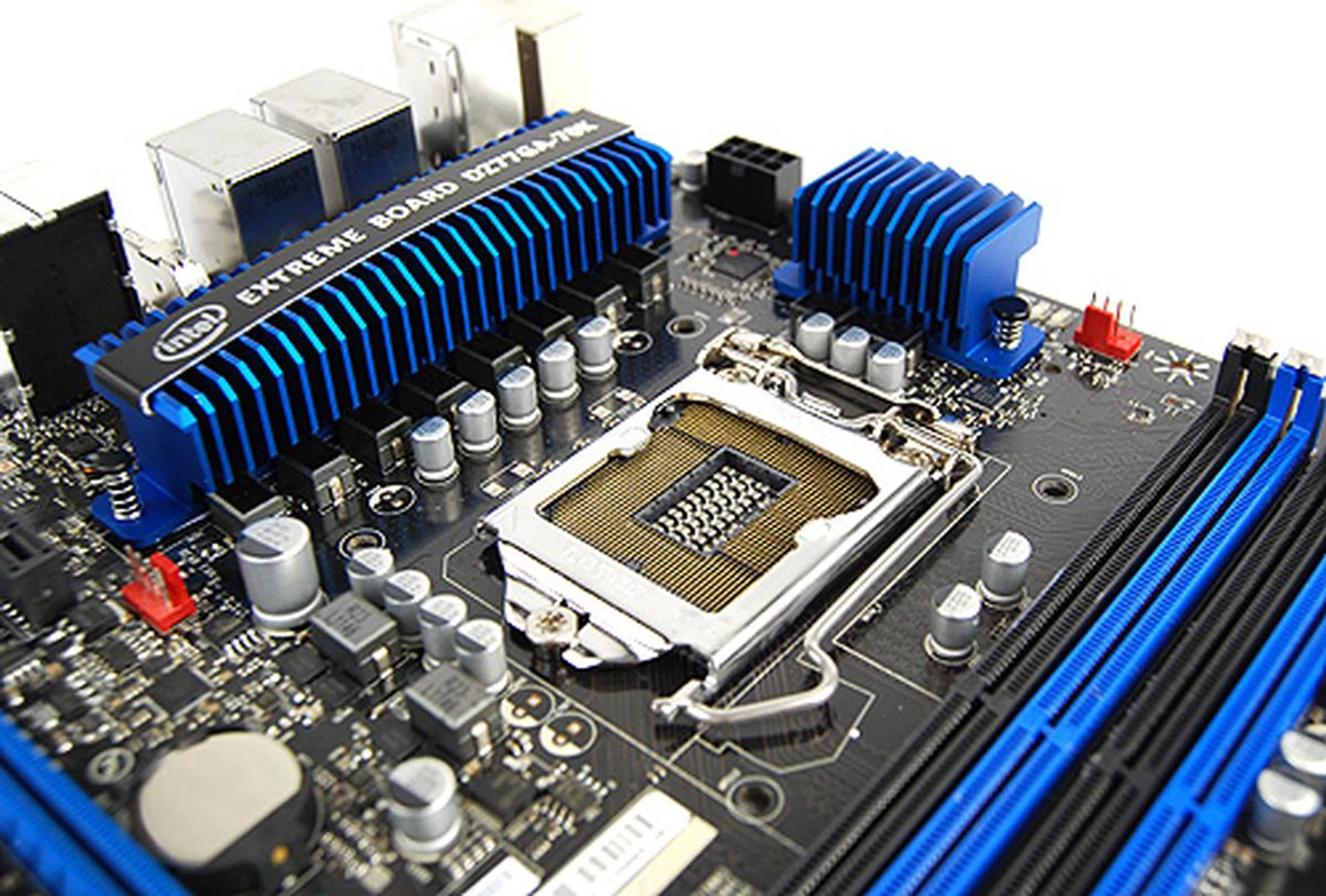 There's much space around the CPU socket, which should make installing large aftermarket coolers easy.