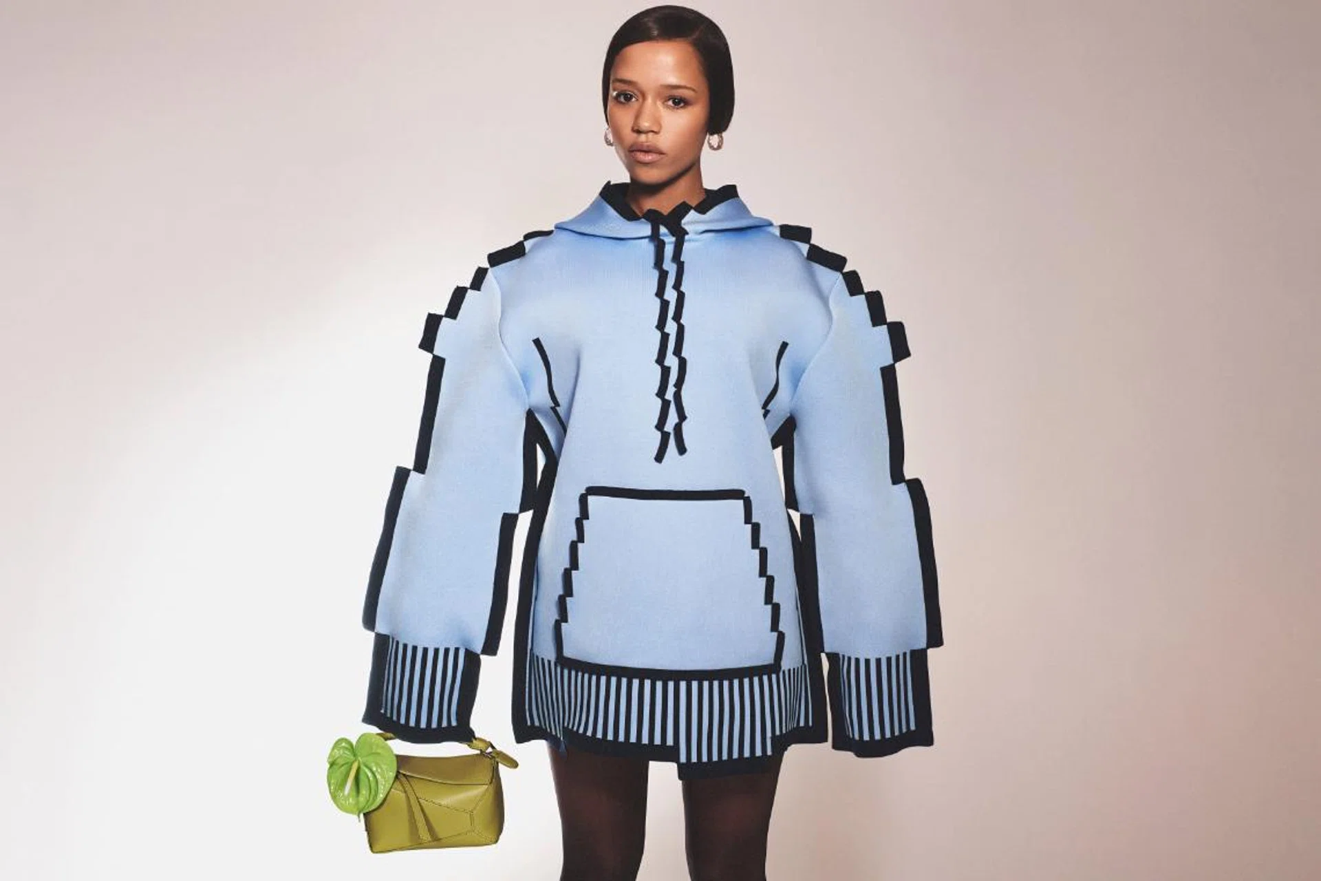 Loewe Pixelated hoodie in technical knit. S$3,750. (Image source: Loewe)