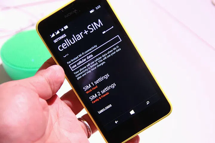The Lumia 630 Dual Sim is the dual-SIM variant of the Lumia 630 (duh!).