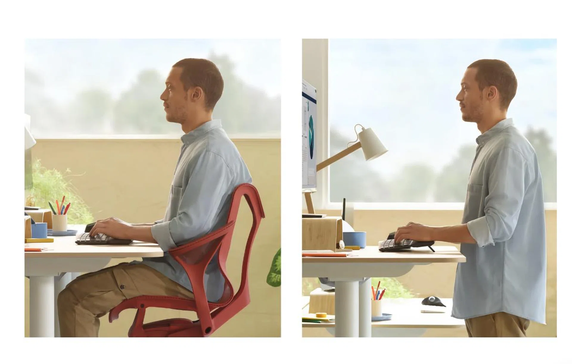 Be ergonomic no matter what your work set-up. Image courtesy of Logitech. 