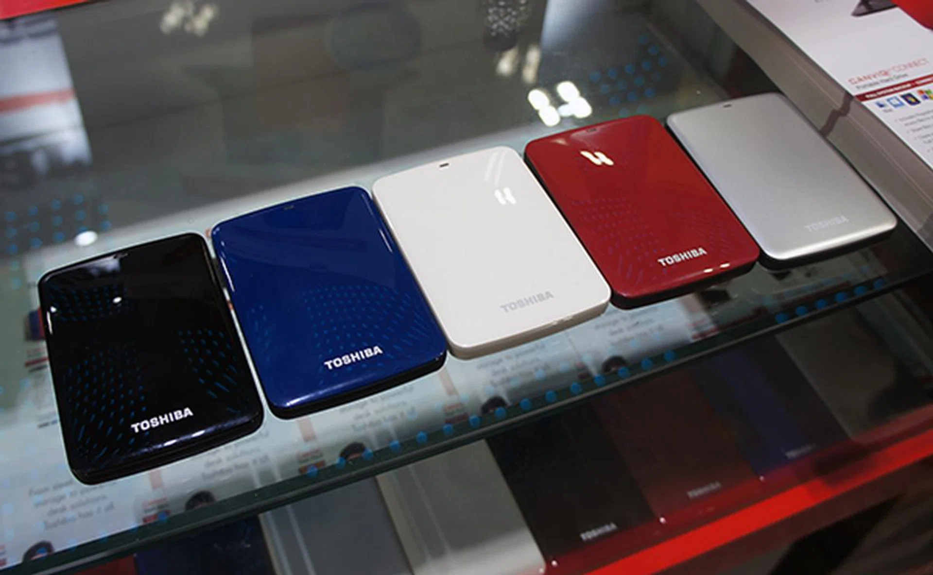 The Canvio Connect is a portable hard disk drive with Cloud capability and is available in 1TB ($99) and 2TB ($189) capacities. 