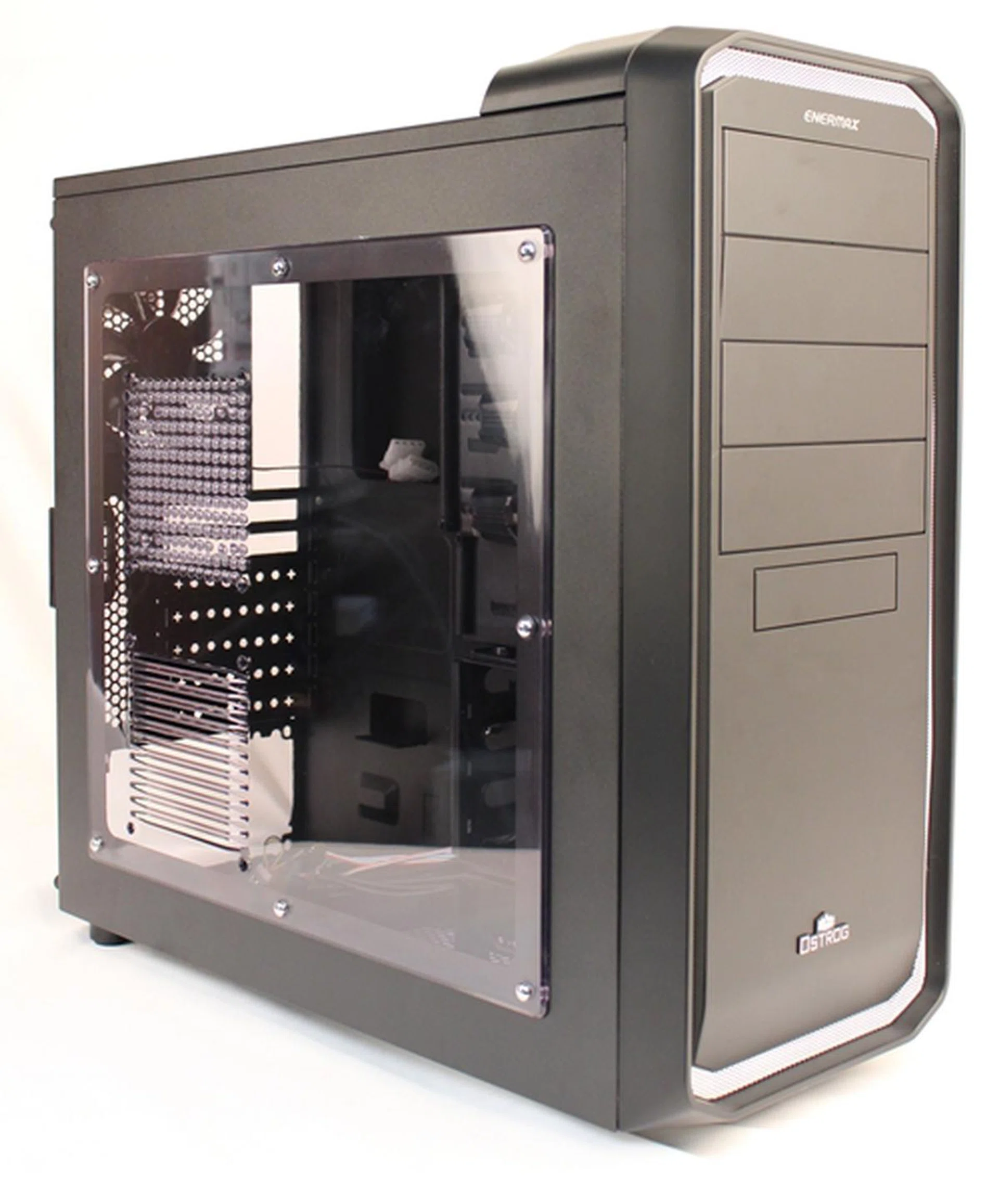 The Enermax Ostrog has a decent entry-level case without sacrificing neither form nor function. Ease of use could have been better though.