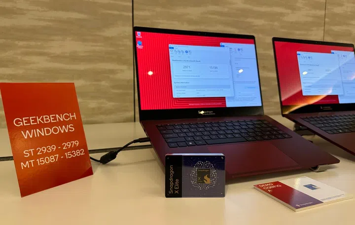 Snapdragon X Elite benchmark scores.