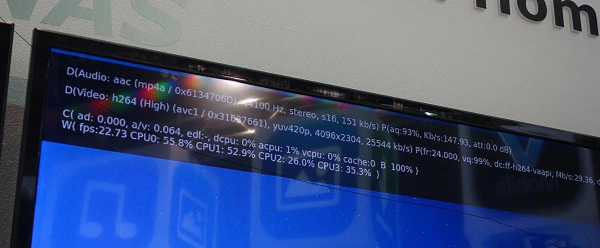 The QNAP representatives made it a point to showcase that the TS-470 Pro was able to playback 4K video, as shown in the image above.